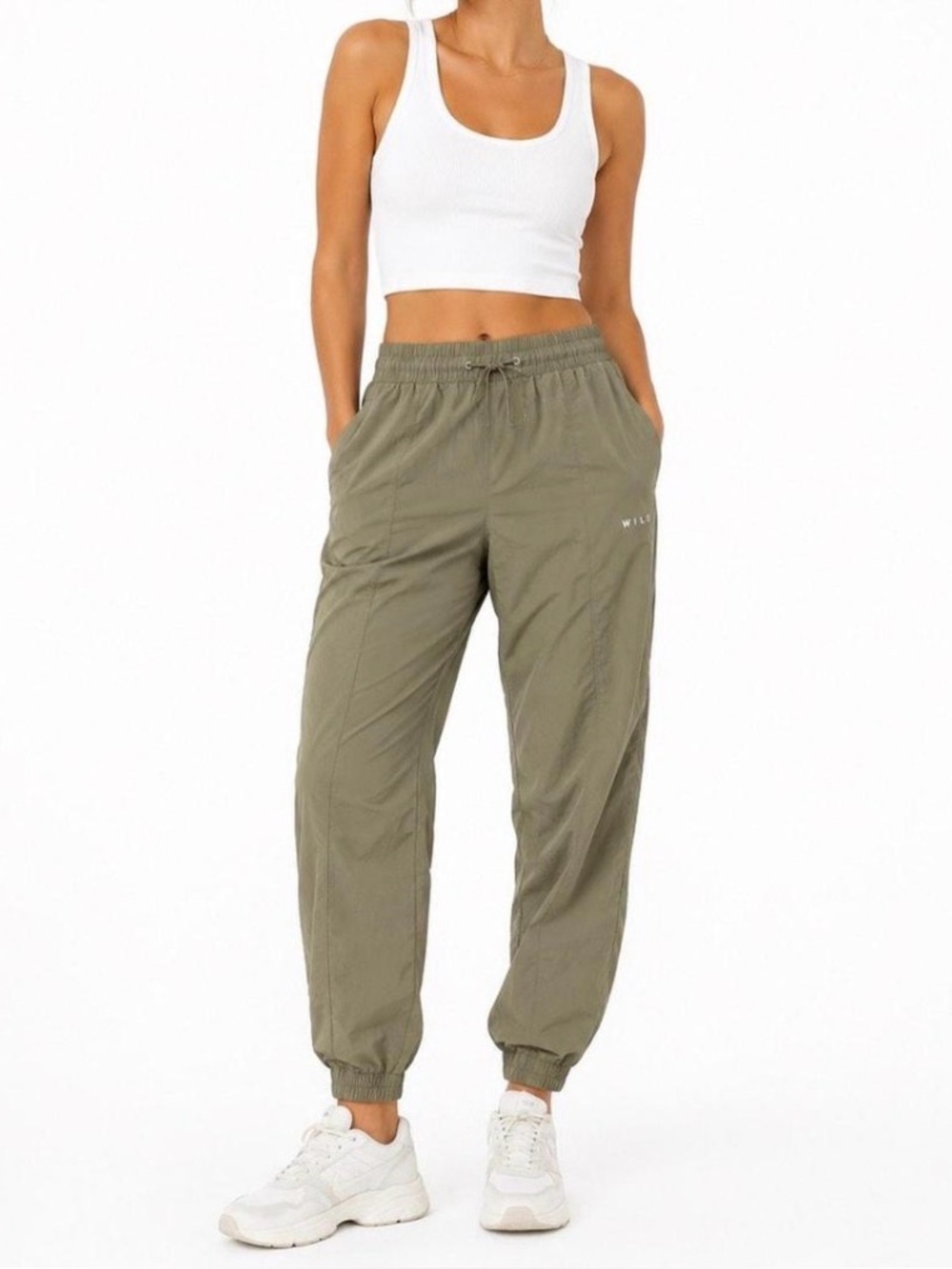 Wilo Green Parachute Jogger Pants- Size Small